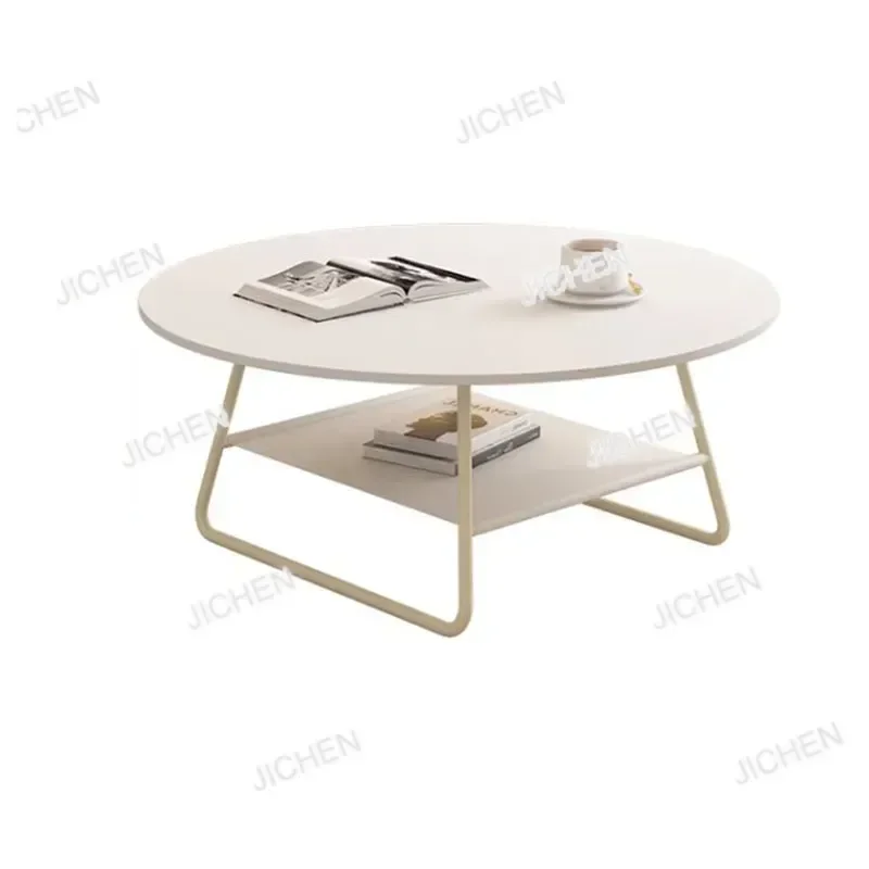 

Hardcover Modern Coffee Table Trau Nordic Simple Minimalist White Side Table Round Wood Mesa Auxiliar Salon Nordic Furniture