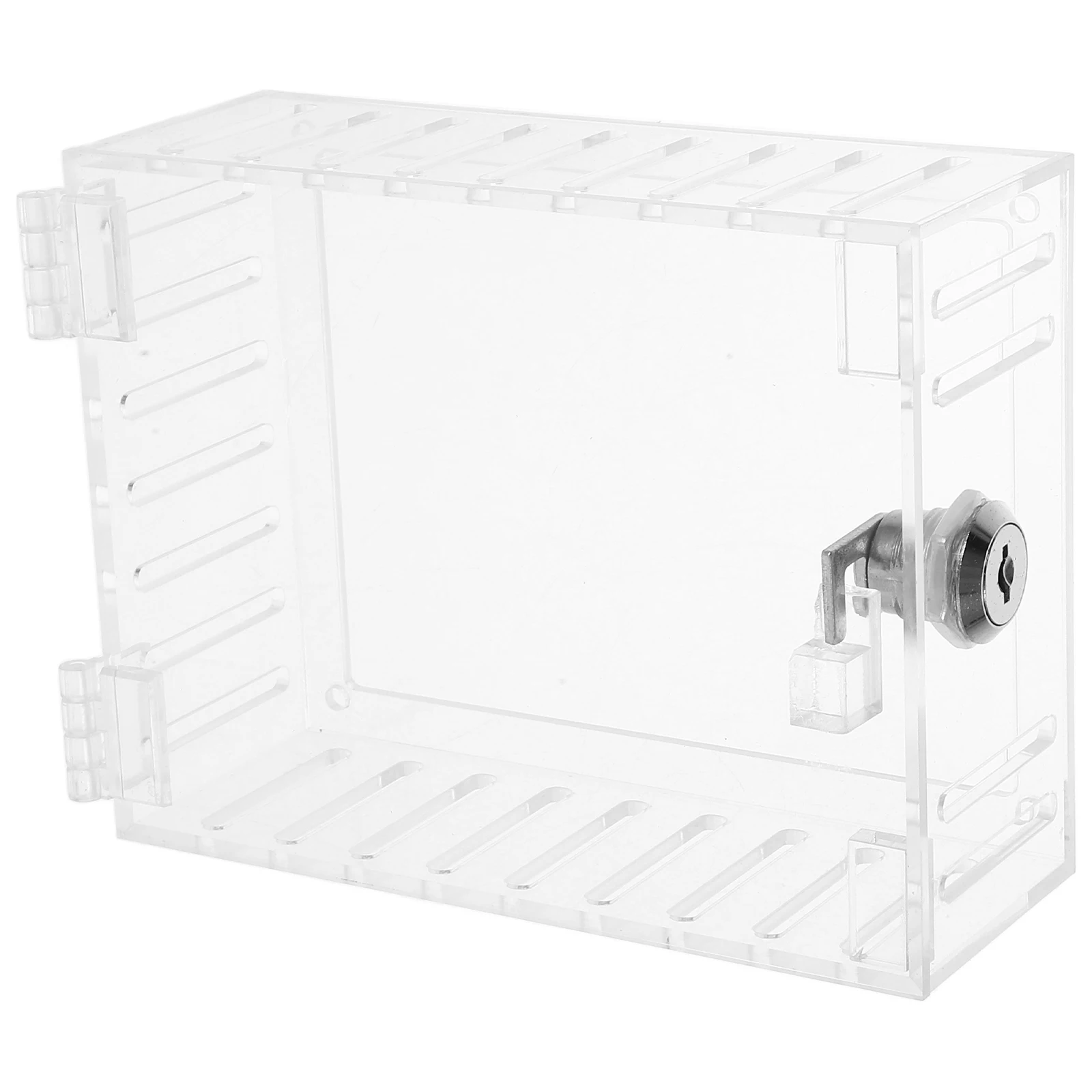 

Thermostat Lock Box Guard Covers Acrylic Keyed Boxes Wall Inside Universal Plastic Security Fits Homes Offices Labs