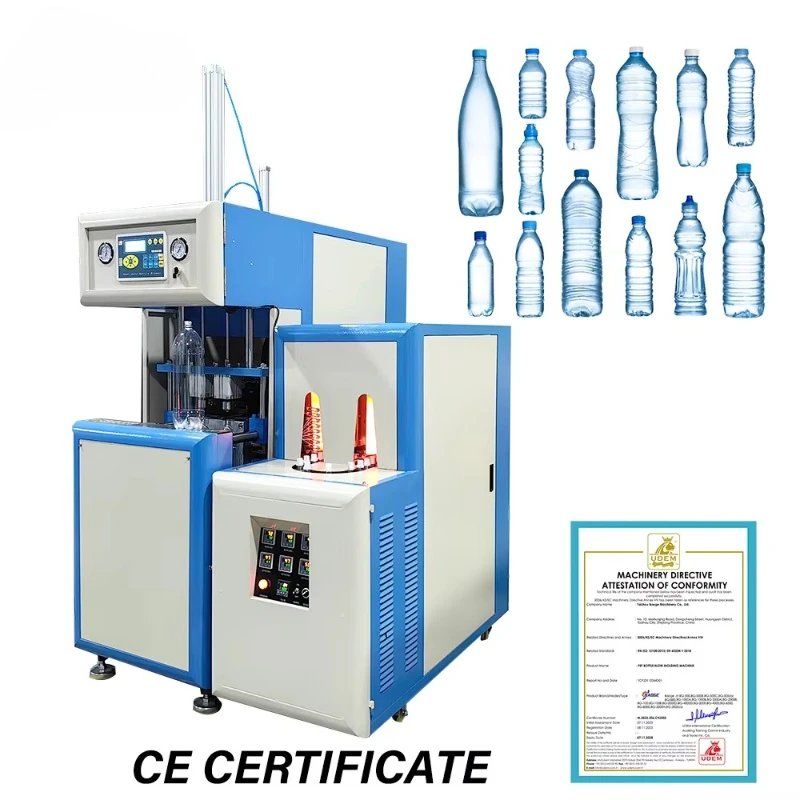 Semi Auto Plastic Beverage Water PET Bottle Blowing Making Machine Soplador PET