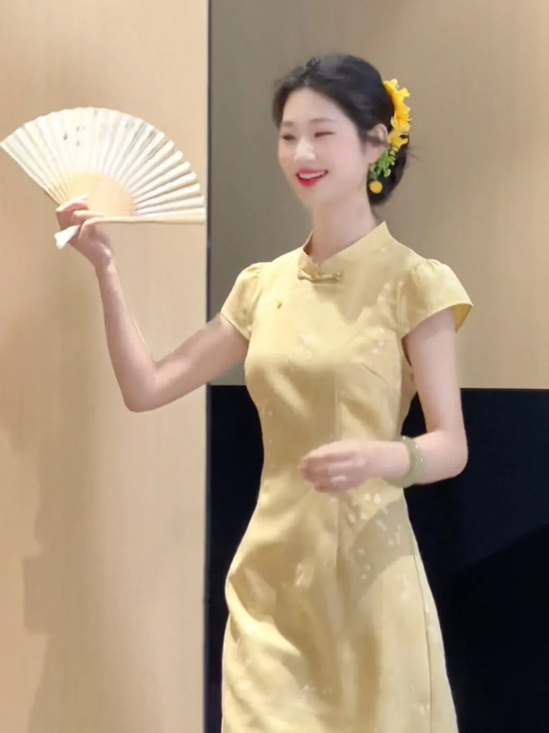 

New Chinese Style National Trend Improved Dress Gentle Unique Super Beautiful Waist Cinching Bodycon Skirt Summer