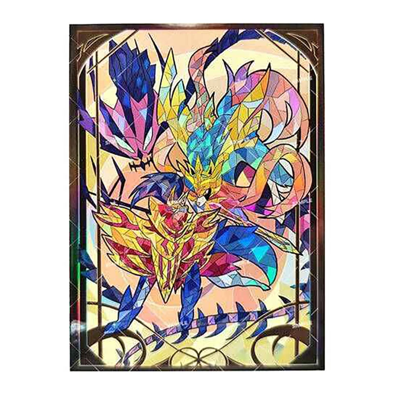 

60pcs/set Eternatus Zamazenta Zacian Flash Card Sleeve PTCG Anime Game Collection Card Protective Cover Gift Toy 66*91mm