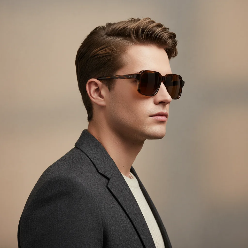 

100% UV400 Polarized Oversized Sunglasses Acetate Frame Unisex Retro Design Pilot Glasses for Driving Beach & Outdoor Activities