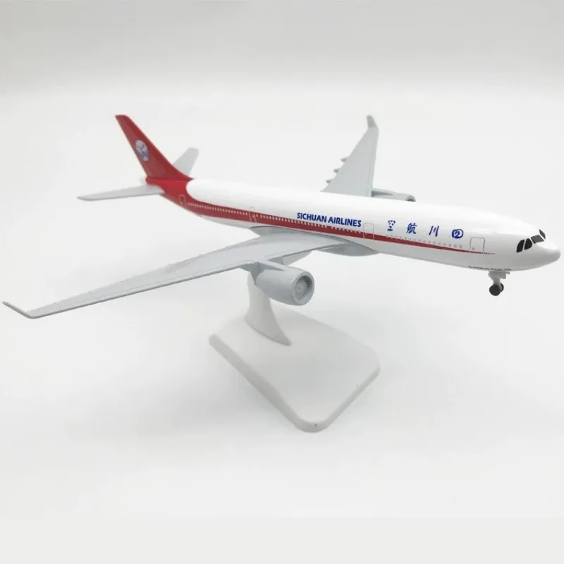 Decoration 20cm Model A320 Sichuan Airways Airplane 1/400 Scale With Landing Gear Alloy Aviation Aircraft Enthusiasts Gifts