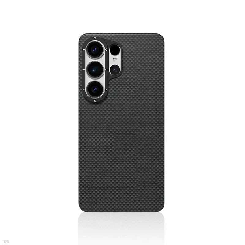 YOUNGKIT 2026 New Aramid Fiber Magnetic Case for Samsung Galaxy S26 Ultra, 1500D Kevlar Anti-Drop Matte Slim Cover