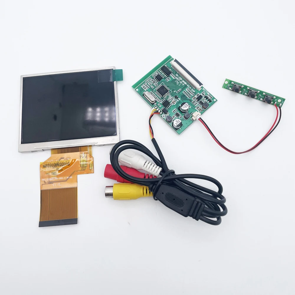 3.5 Tft Lcd Display Module Kit LQ035NC111 320*240 2 Way Av In Driver Board Voor Auto Omkeren System, industrie, Instrument