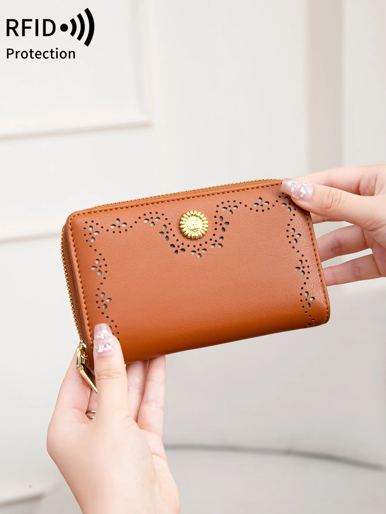 

Женский Длинный кошелек из ПУ кожи, с отделением для кредитных карт