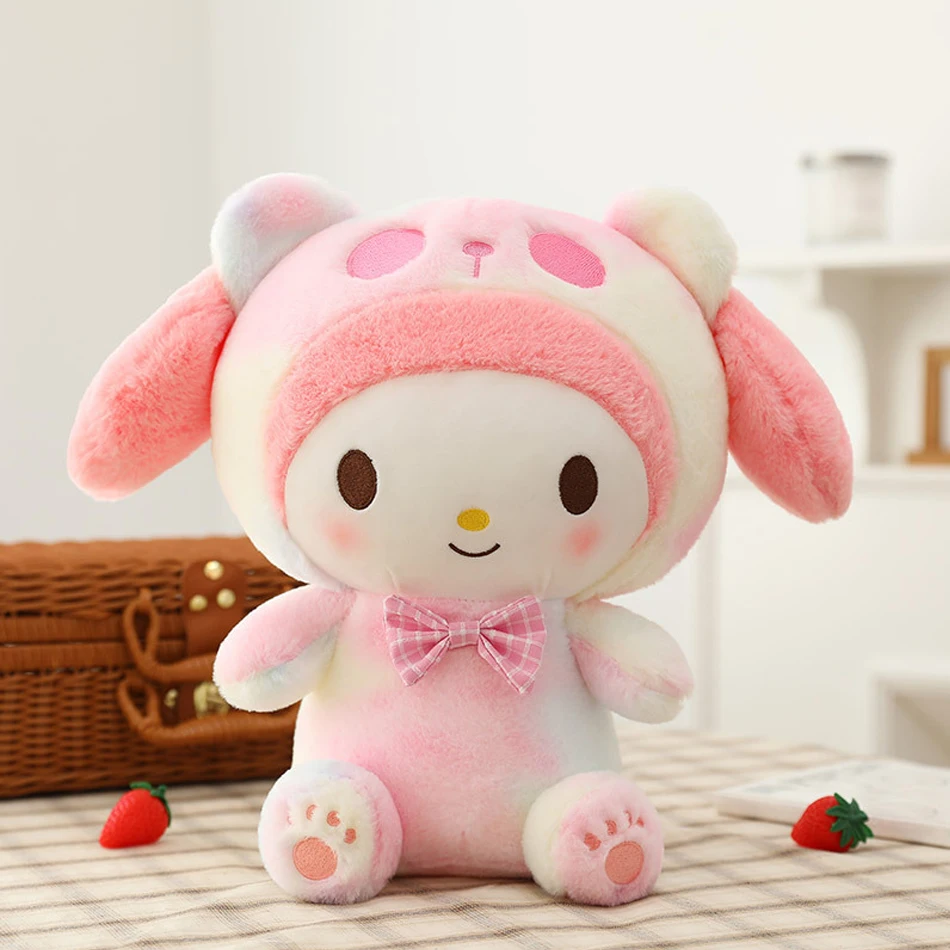 40cm Sanrio Cartoon Kawaii Kuromi Hello Kitty My Melody Pillow Plush Toy Soft Stuffed Dolls Children Toys Christmas Decor Gifts