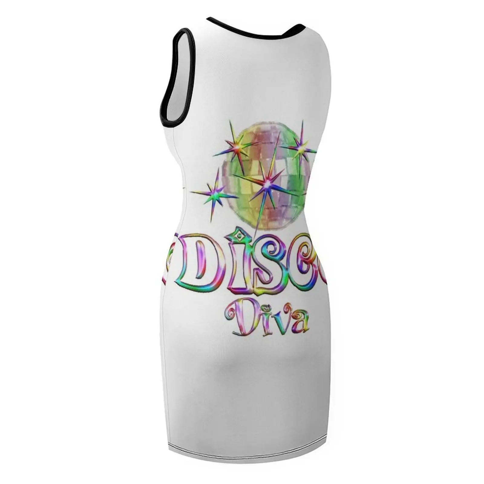 Disco Diva Sleeveless Sundress women's clothing korea stylish luxury evening dresses 2025 sexy dress