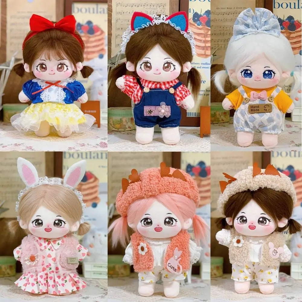 with Cartoon Headband Accessories Doll Lovely Clothes Cute 20 Styles Doll Skirt Plush Dolls Clothes