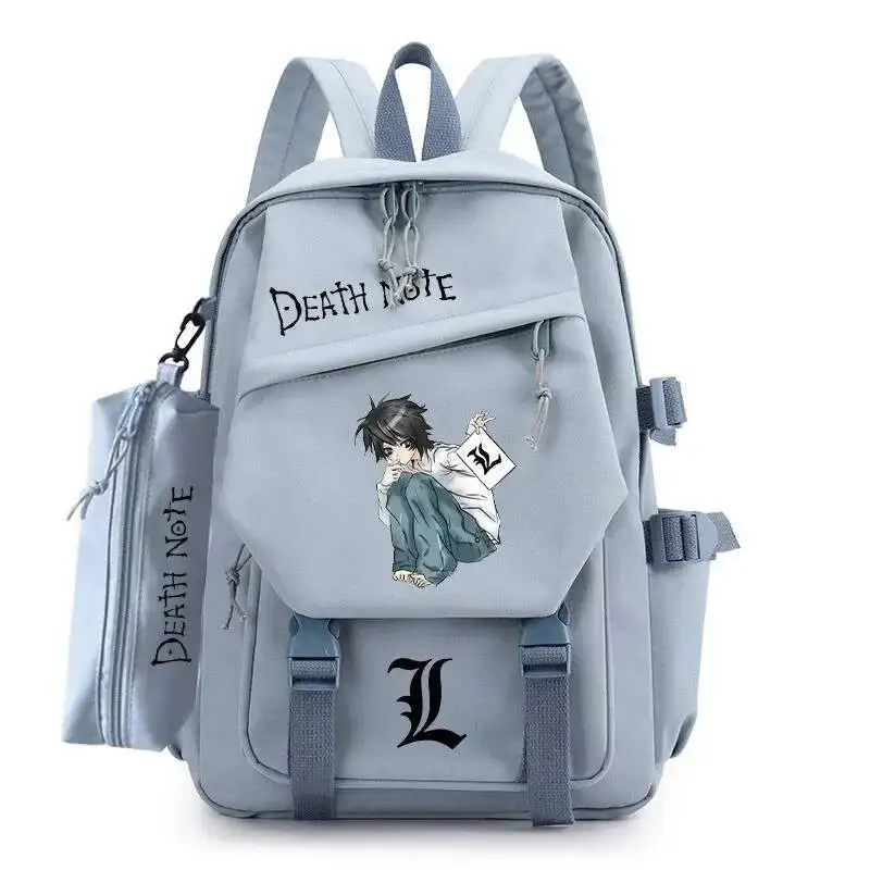 أنيمي لعبة الأزرق مذكرة الموت ديسو نوتو طالب المراهقين الحقائب المدرسية سعة كبيرة Mochilas حقائب الظهر للهدايا