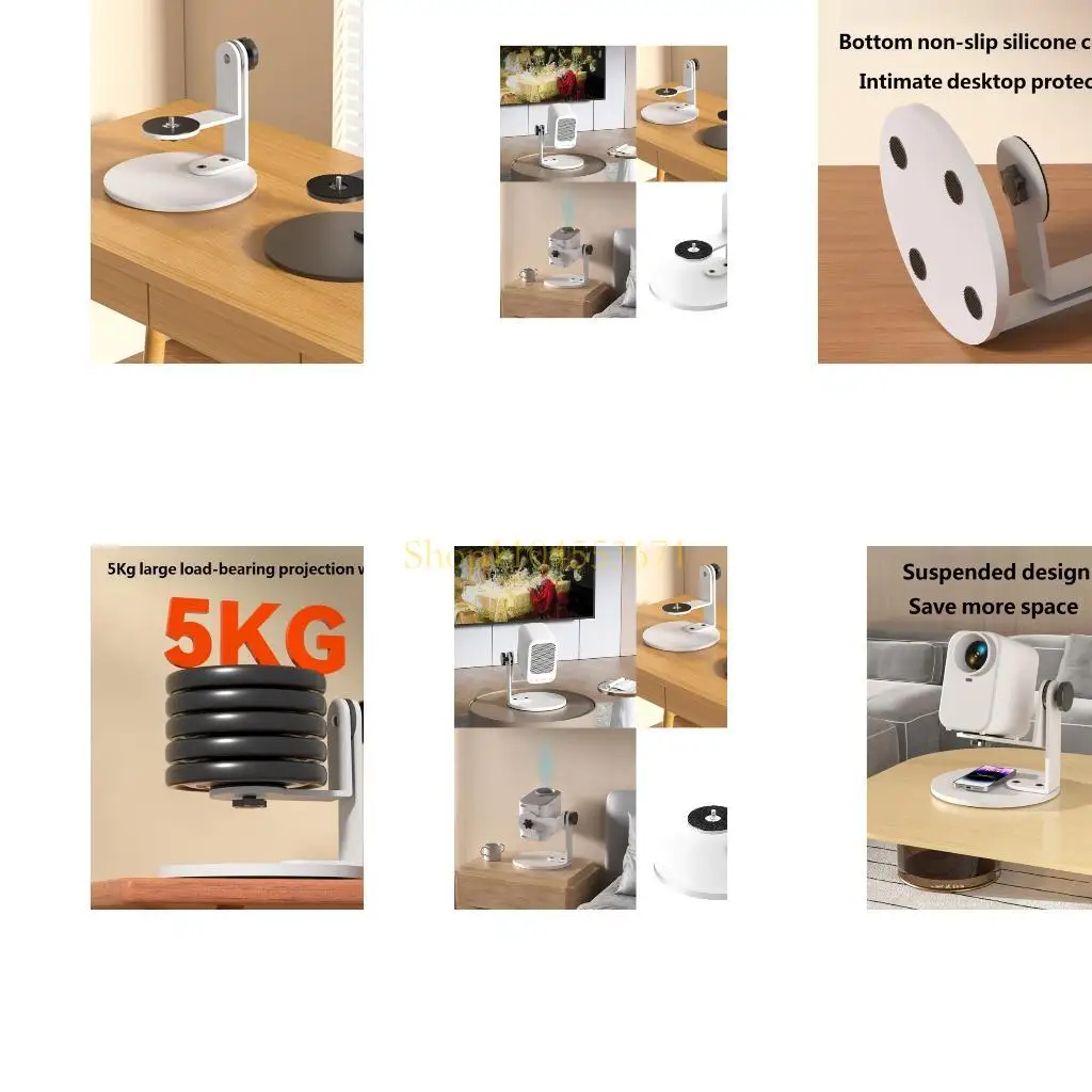Best Seller Universal Desktop Projector Stand Brackets With 1/4Inch Screw Sturdy Steel Frame