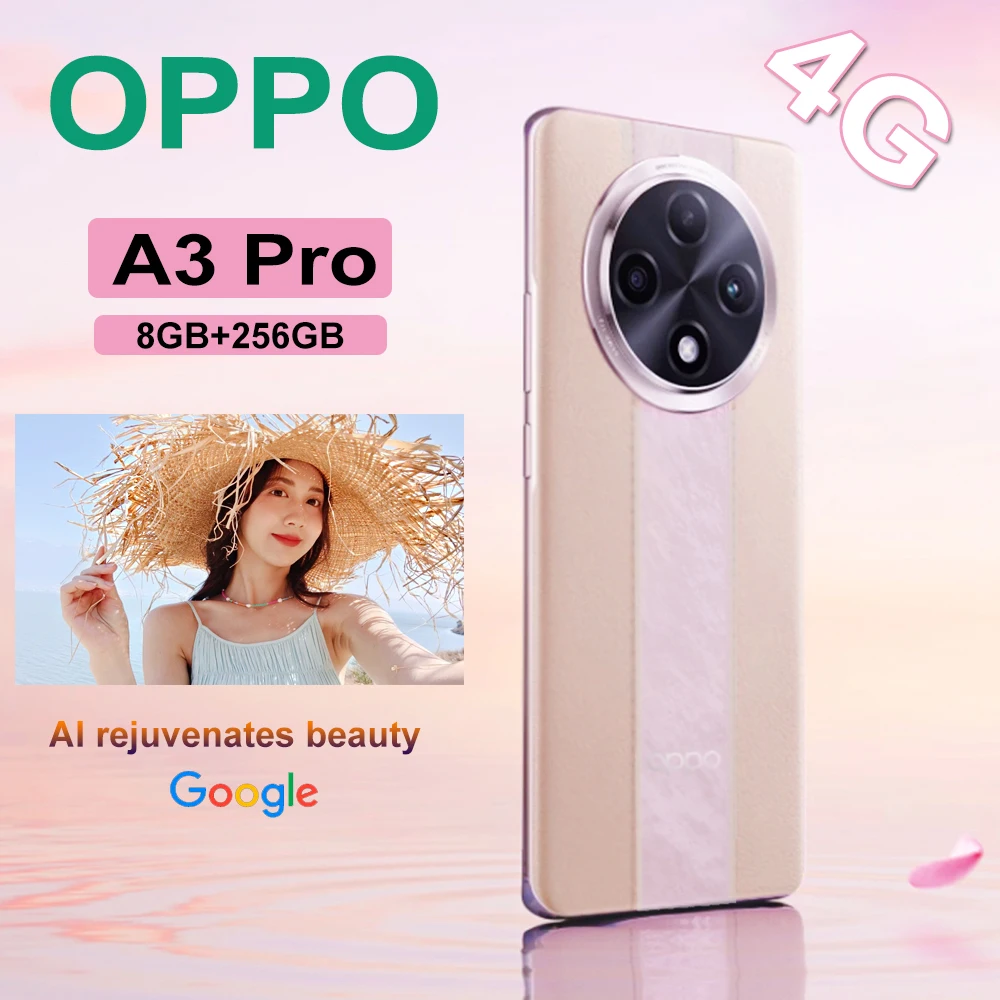 OPPO A3 Pro 8GB+256GB ram fashion 4G smart long battery life AI mobile phone 5000 mAh typical capacity battery
