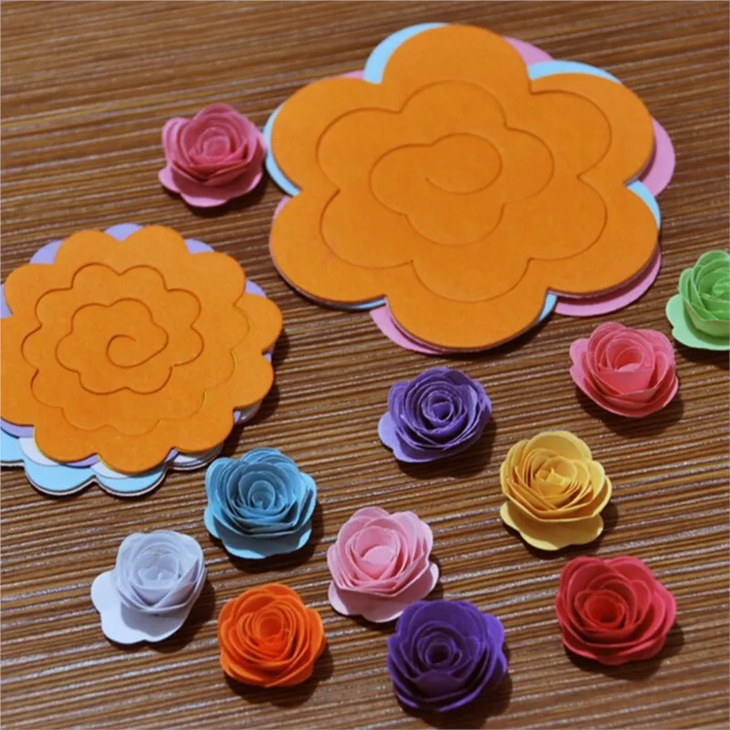 20pcs Roll Rose Flower Quilling Paper Strips Craft Make Paper Fake Flowers Kit for DIY Handmade Scrapbooking Quilling Sets