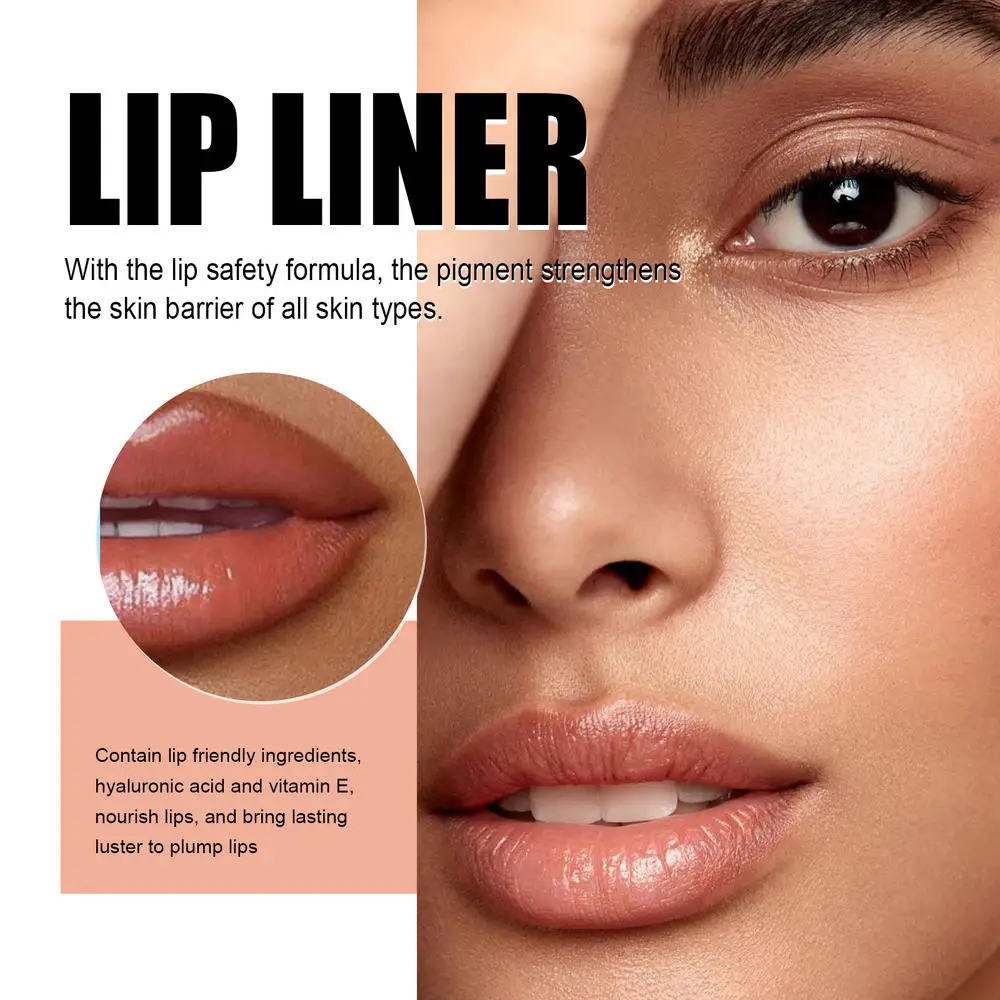 1pc Lip Liner Volumizing Lip Color Temporary Tattoo Peel Off Moisturize Non-removing Lip Liner Women Girl Makeup Cosmetic