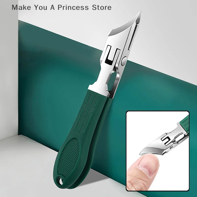 Anti-Splash Nail Clippers Single Nail Clipper Thick Hard Special Nail Trimmer Large Size Household Thick Nails For Nail Grooves
