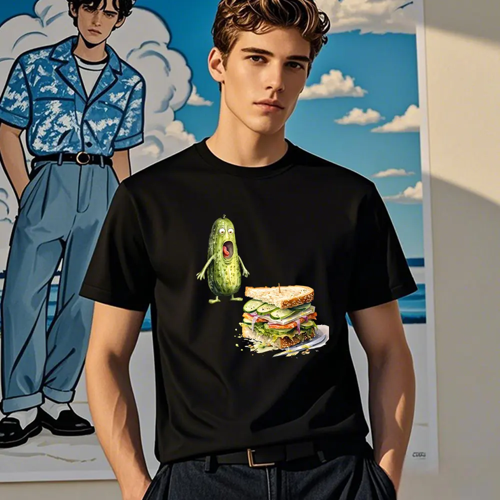 Funny Pickled Cucumber T-Shirt Pickle Lovers Shirt Cucumber Meme Shirt Humorous Meme tee Funny Vegetable Lovers Vegetable Tshirt