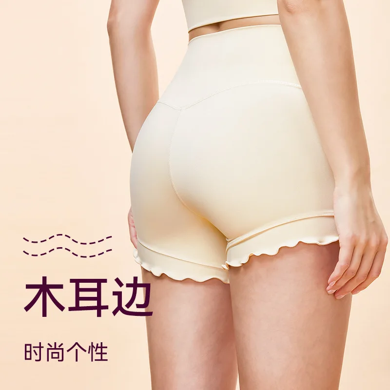 

V-Waist Tight Waist Slimming Shorts, Sports Shorts, Wooden Ear Edge Arc Pant, Mouth Showing Legs, Summer, New