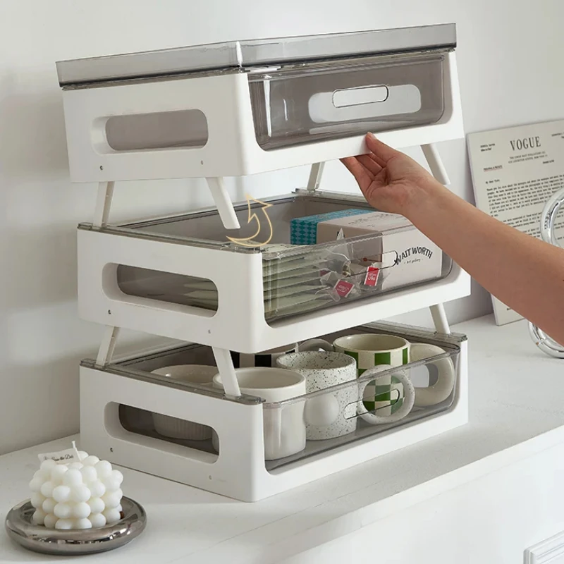 Dustproof Cup Holder Coffee Cup Storage Water Bar Organizer Desktop Tea and Coffee Storage Solution