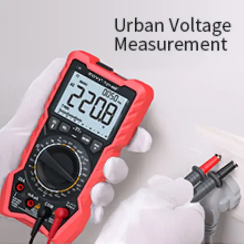 Z0YI 멀티미터 ZT-980 고정밀 수동 범위 전 범위 안티 번 디지털 멀티미터