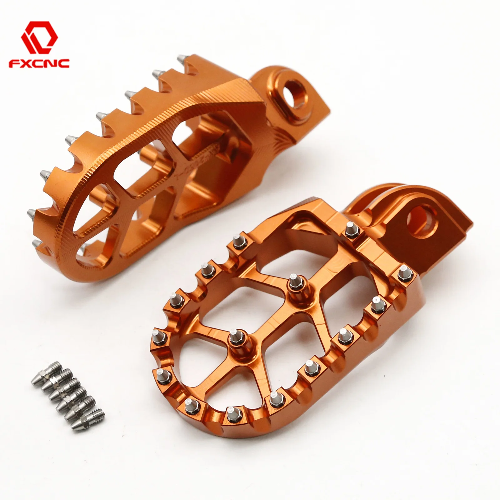 

For SX SXF EXC EXCF XC XCF XCW XCFW 65 85 125 150 200 250 300 350 450 2005-2015 CNC Aluminum Footpeg Foot Pegs Pedal Footrest