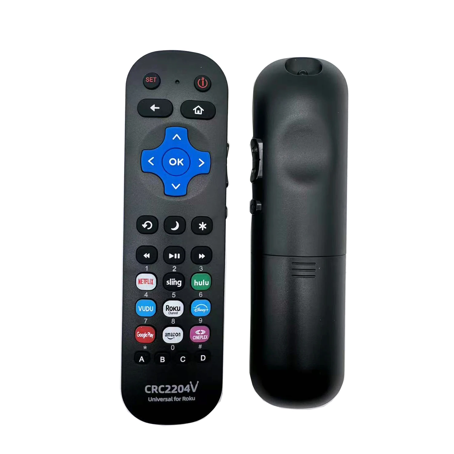 Universal IR Remote Control For Roku Series RCA / WESTINGHOUSE / JVC / MAGNAVOX / Hitachi with 9 popular channel shortcut keys