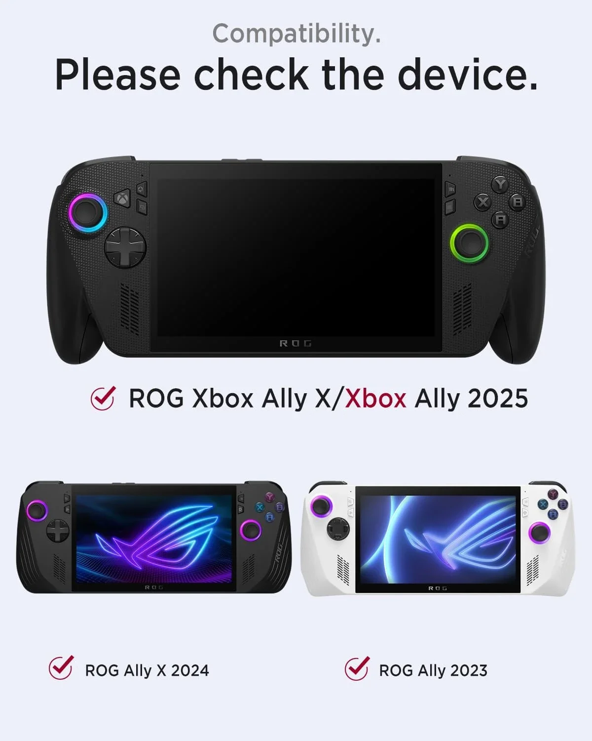 حقيبة حمل لجهاز Asus ROG Xbox Ally/X وحدة تحكم محمولة للسفر حقيبة جلدية محمولة من البولي يوريثان لملحقات الألعاب