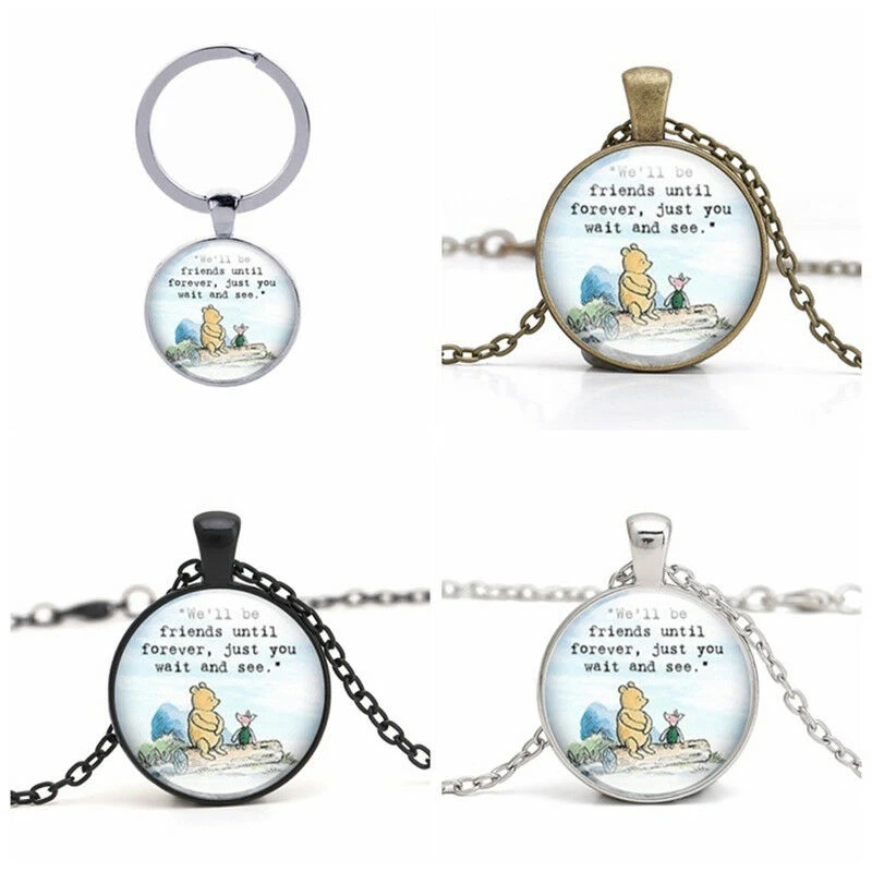 Best Friend Keychain • Long Distance Friendship • Best Friend Gift • Friendship Keyring • Winnie The Pooh Quote Keychain