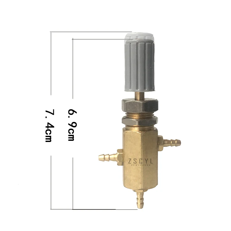 10PCS Dental Chair Water Source Exchange Adjustor Switch Valve Knob with 3mm Copper Connector for Dental Unit SL1204