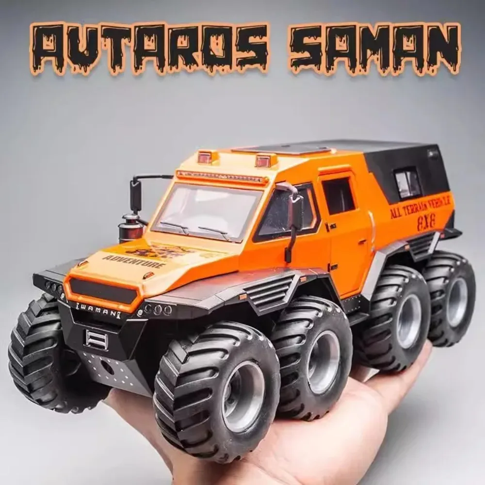 

1:24 Conqueror Shaman 8X8 SUV Toy Car Model Alloy Diecast with Sound Light Pull Back Scale Off-road Vehicle Toy for Boys Present