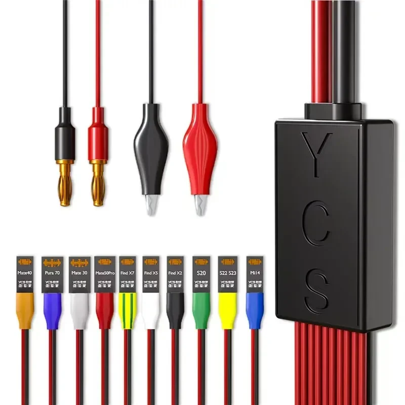 Cable de arranque de energía YCS D01 en línea de detección de carga para IPhone 6-16 Pro Max Huawei Mate40 herramienta de cable de alimentación de mantenimiento de prueba
