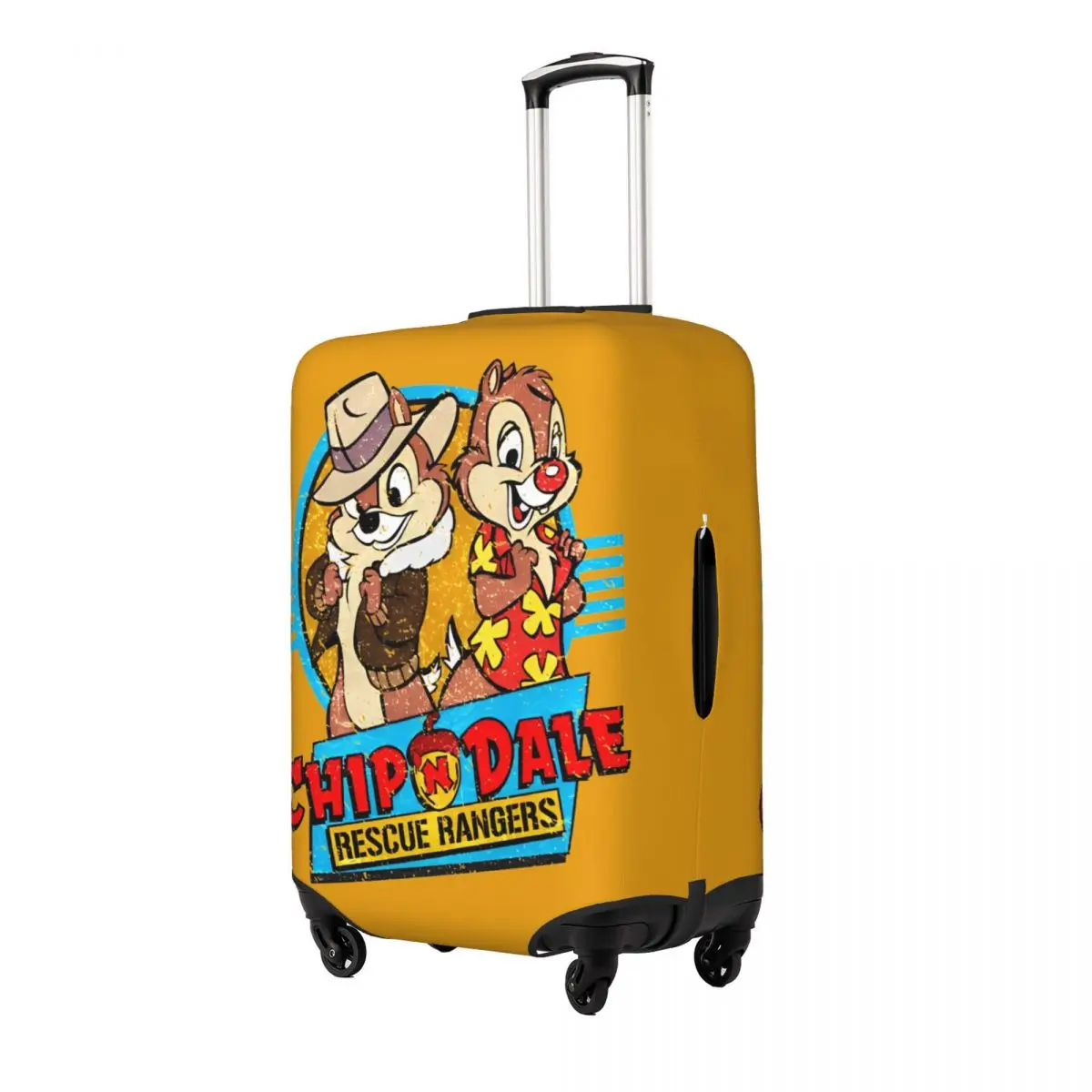 Chip And Dale Rescue Rangers Suitcase Cover Flight Cruise Trip Useful Luggage Accesories Protector