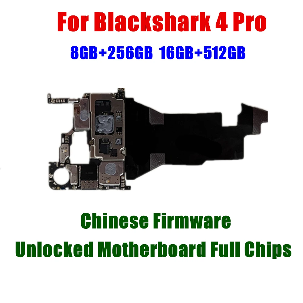 

Unlocked Main Mobile Board Mainboard Motherboard With Chips Circuits Flex Cable For BlackShark 4 Pro Black Shark 4pro 4th