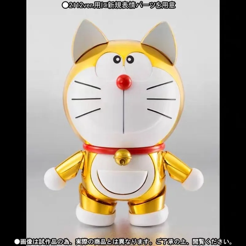 Robot Soul edición limitada Robot gato Doraemon Dingdang gato chapado en oro figura de Anime 2112ver Kit de modelismo juguetes niños muñeca regalo