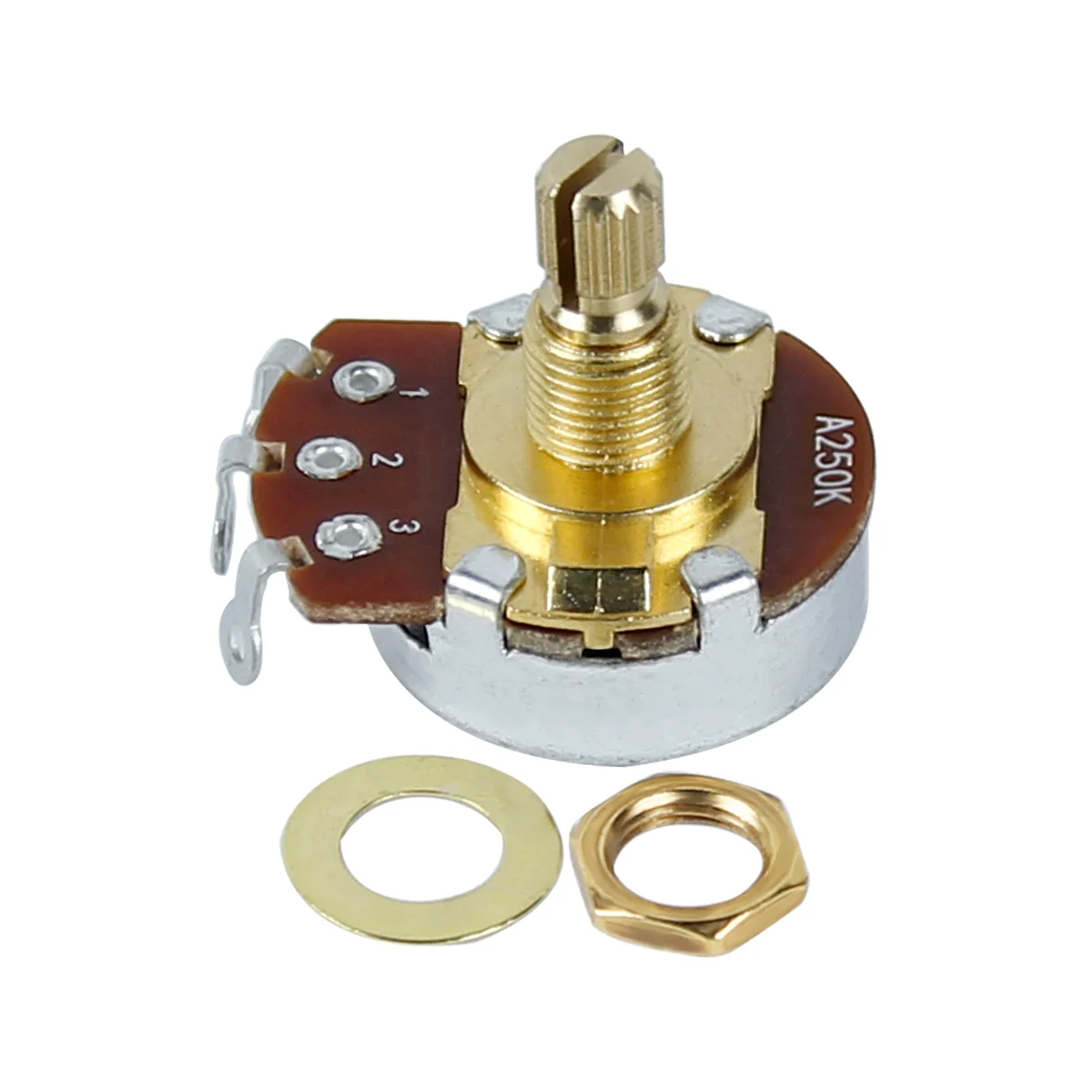 FLEOR 4PCS Golden Short Shaft Potentiometer Gitarrentöpfe 500K 250K Wählen Sie E-Gitarrenteile – Detail 6