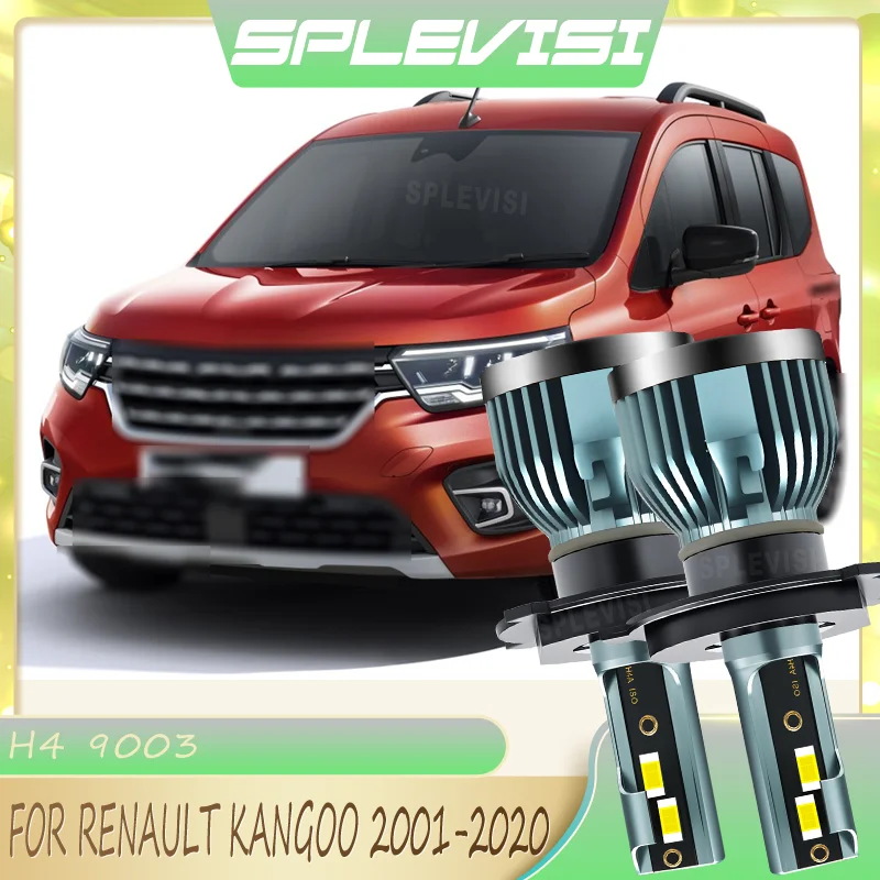 

Water and Dust Proof Instant On H4/9003 LED Headlights Main Dipped Beam For RENAULT KANGOO 2001 2002 2003 2004 2005 2006-2020