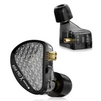 Auriculares intrauditivos KZ AS16 PRO X, 8 auriculares con armadura equilibrada, estructura de conducto acústico de tres canales, auriculares HiFi