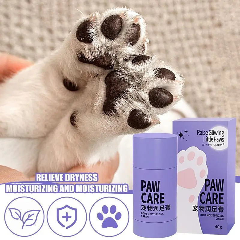 Puppy Paw Balm 40g Cat Paw Moisturizer Cat Feet Balm Foot Care Cream Anti-drying For Kitten Cracked Paws Large Dog Dry Paws