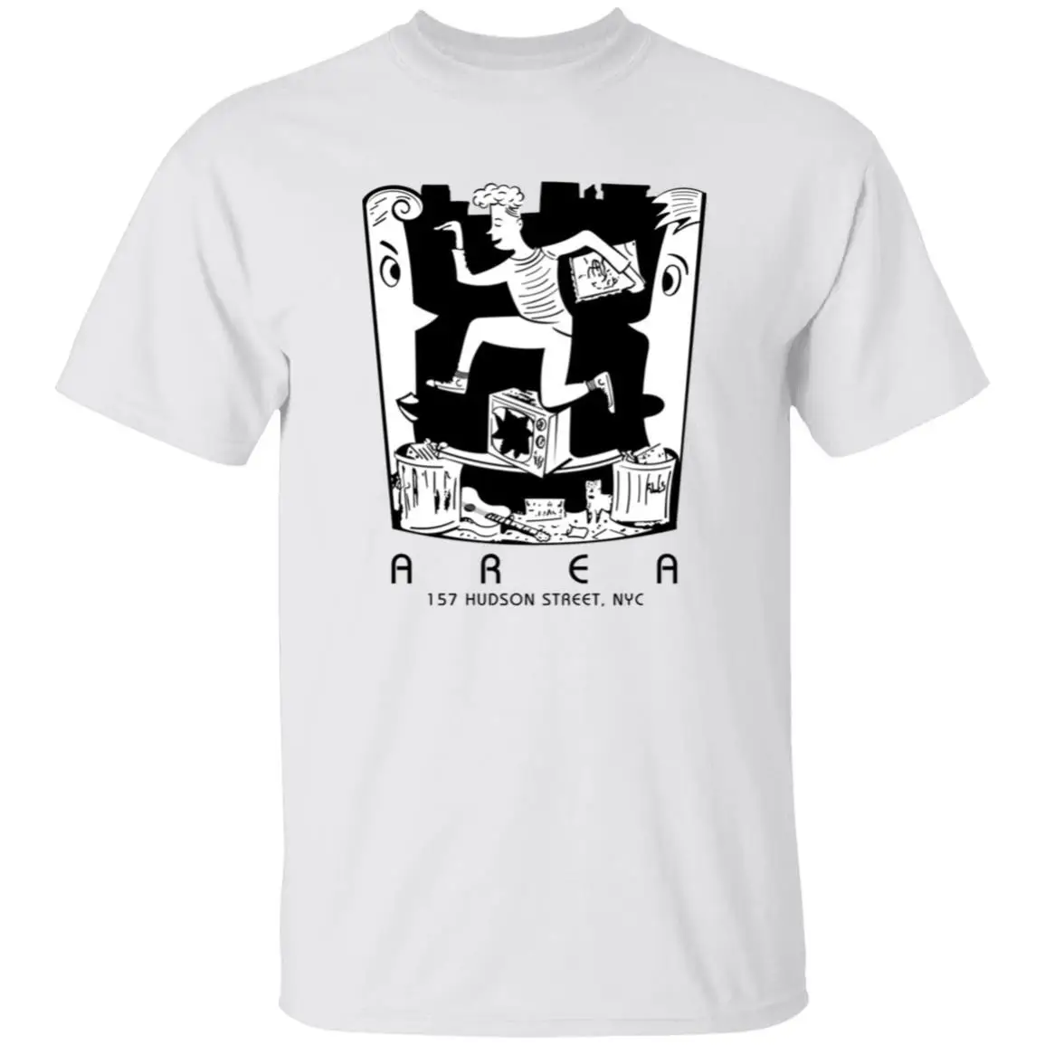 Area Club T Shirt New York City Nightlife Fashion Retro