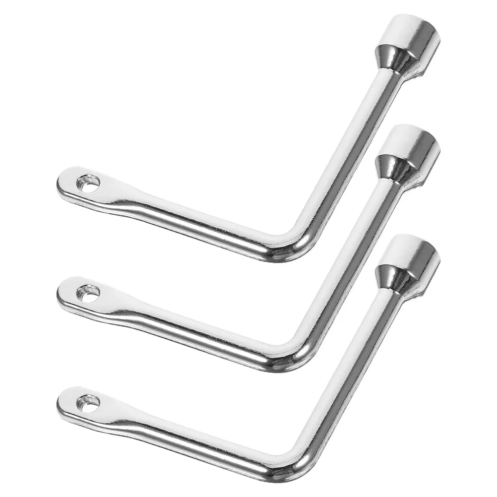 Llave triangular para puerta de ascensor, llave de válvula Universal, llave de utilidad multiusos para medidor de agua, armario eléctrico, hidrante contra incendios, 3 uds.