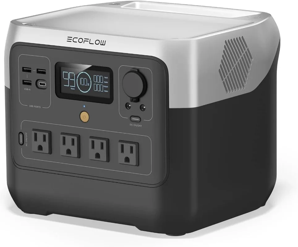 Portable Power Station RIVER 2 Pro 768Wh LiFePO4 Battery 70 Min Fast Charging 4X800W (X-Boost 1600W) AC Outlets