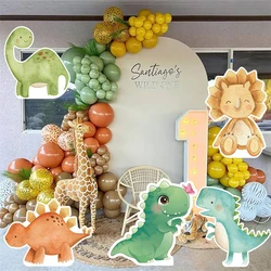 60/91cm Dinosaur Theme Cardboard Dinosaur Birthday Party Cutouts KT Board DIY Decor Baby Shower Jungle Safari Party Backdrop