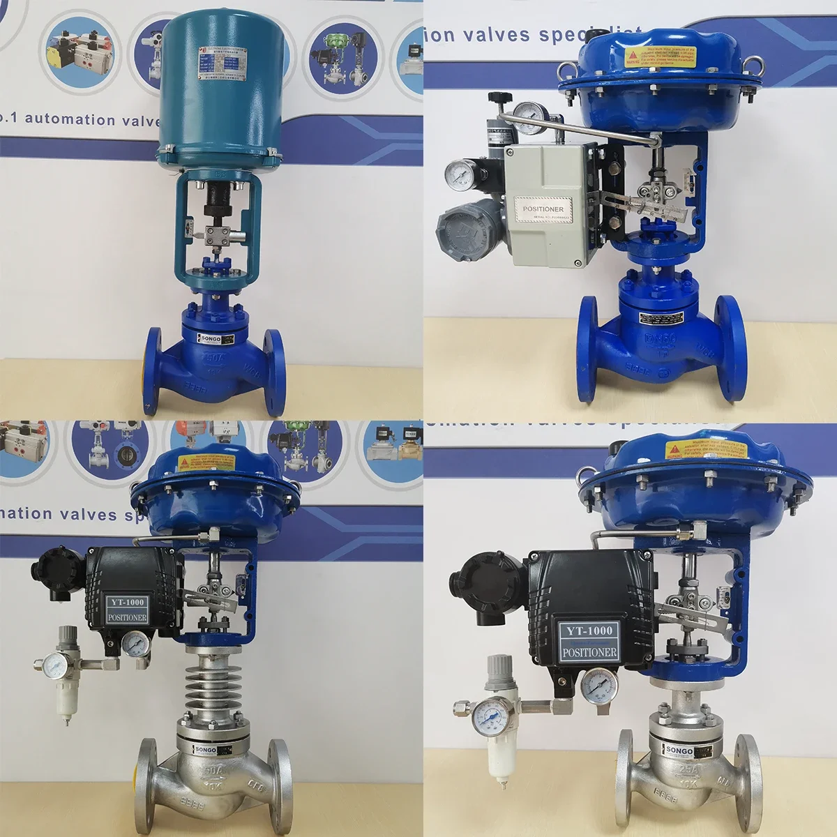 2 inch Pneumatic Single seated Control Valve 150LB Flange Cast Steel steam Modulating Control Valve 4-20ma Positioner