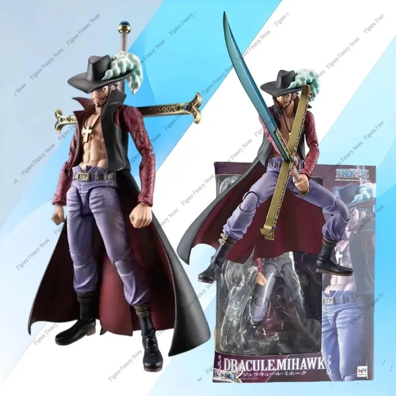 Special Offer 100% Authentic MegaHouse Variable Heroes VAH Dracule Mihawk One Piece Anime Action Figure Mol Collection In