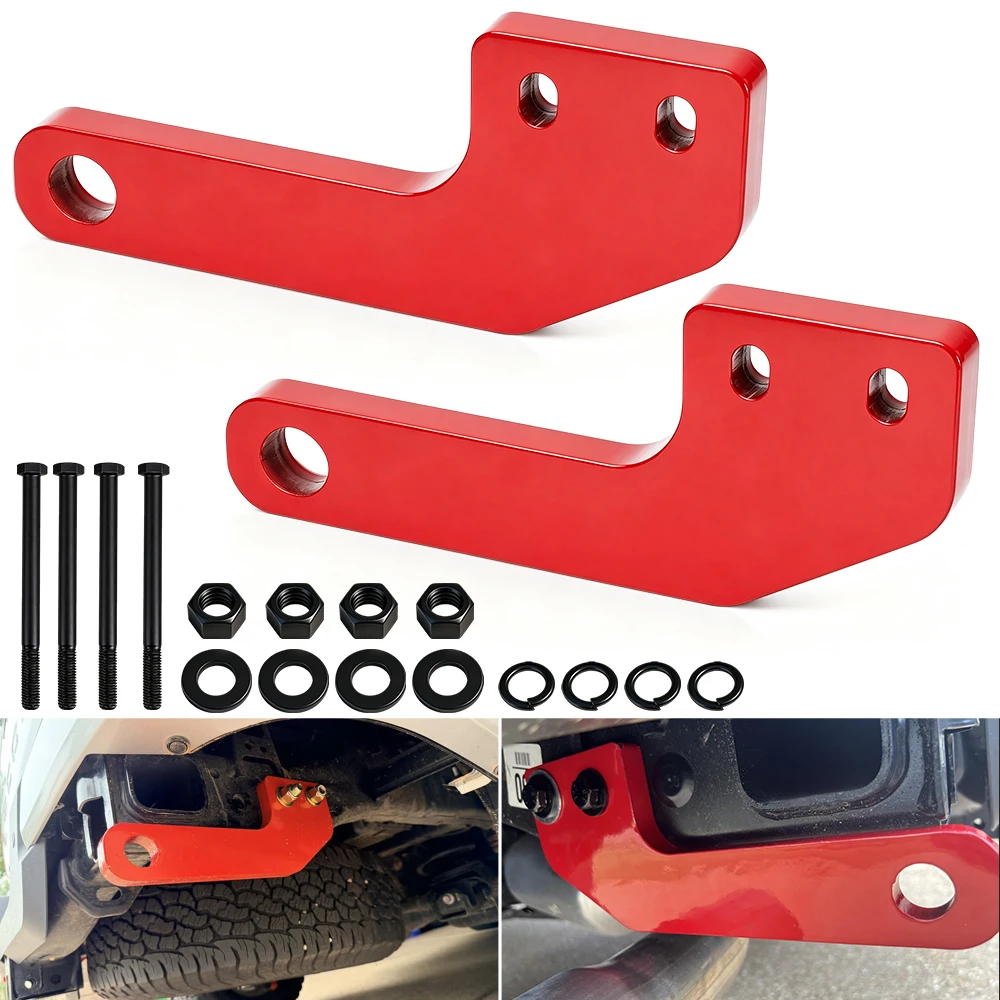 Rear Tow Hooks Heavy-Duty Steel Recovery Points Kit for Toyota Tacoma 2024 2025 2026 Vehicles Towing Parts