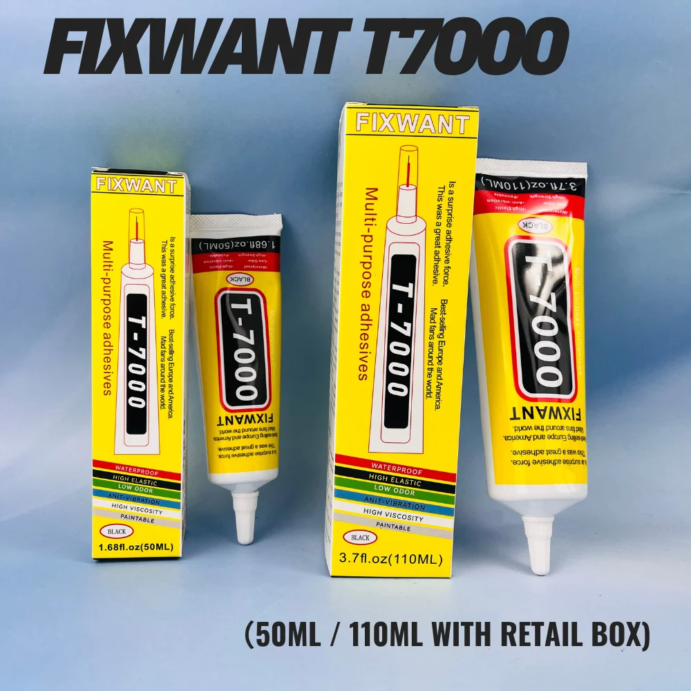 

FIXWANT New Formula T7000 Черный контактный клей для ремонта мобильного телефона и планшета Супержидкий клей для ногтей 50/110 мл с розничной коробкой