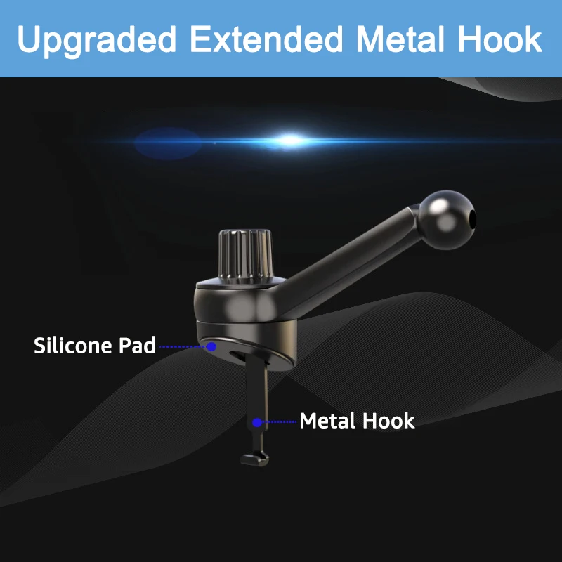 iBudim 17mm Ball Head for Car Air Vent Clip Mount Universal Car Outlet Mobile Phone Stand Magnetic Car Cell Phone Bracket Clamp