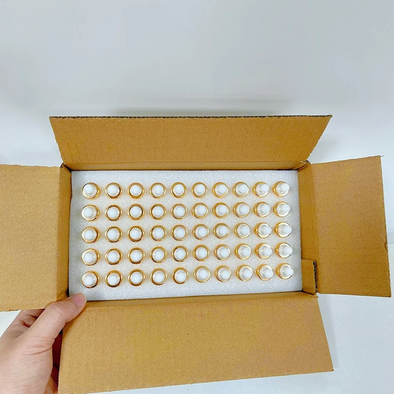 50 قطعة 1 مللي/2 مللي/3 مللي/5 مللي صندوق واضح زجاجات قطارة زجاجية صغيرة صغيرة مع قطارة عين زجاجية للزيوت الأساسية عينة السفر #4