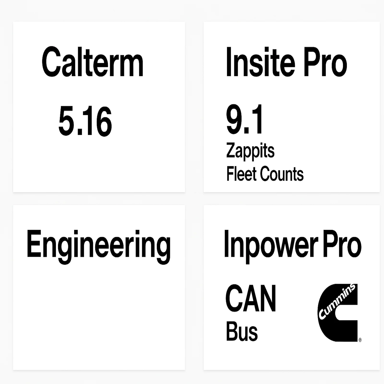 

Best Cummins Package Calterm 15.6 Engineering + insite Pro 9.1 (2025) with Zappits and Fleet Counts + Inpower Pro CAN Bus