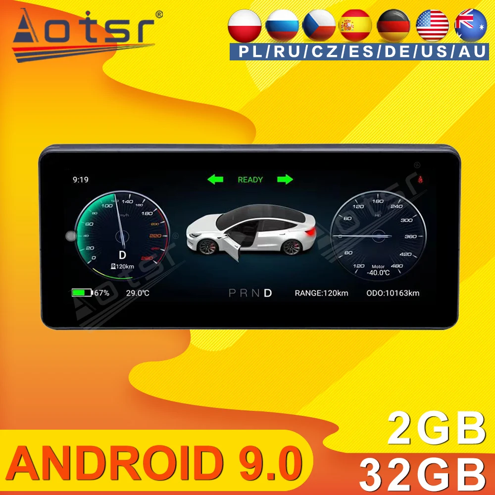 

Для приборной панели Tesla Model 3 и Model Y Android LCD