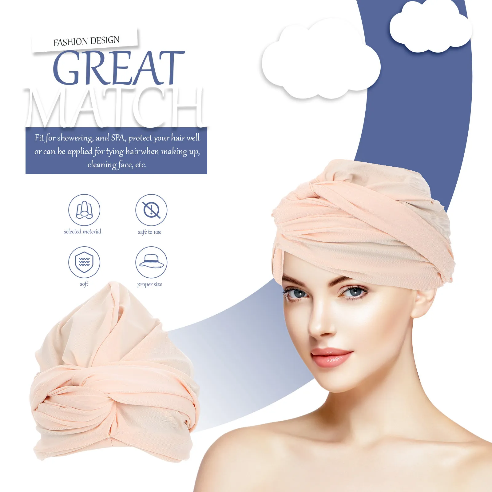 

Extra Large Silicone Swim Cap for Women Waterproof Ruched Knot Design for Long Hair Braids Locs Swimming Bathing Spa